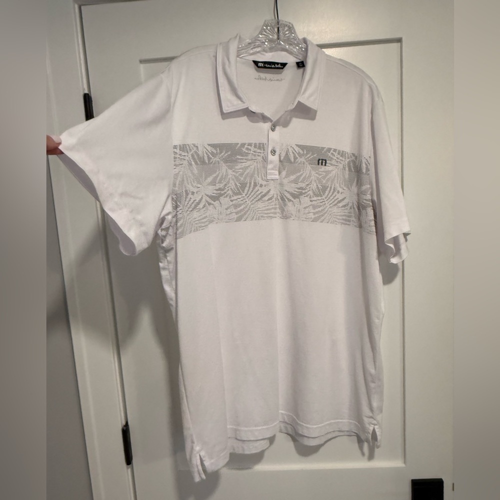 Excellent condition!! 

Travis Mathew Men's White Polo Shirt, Size XXL